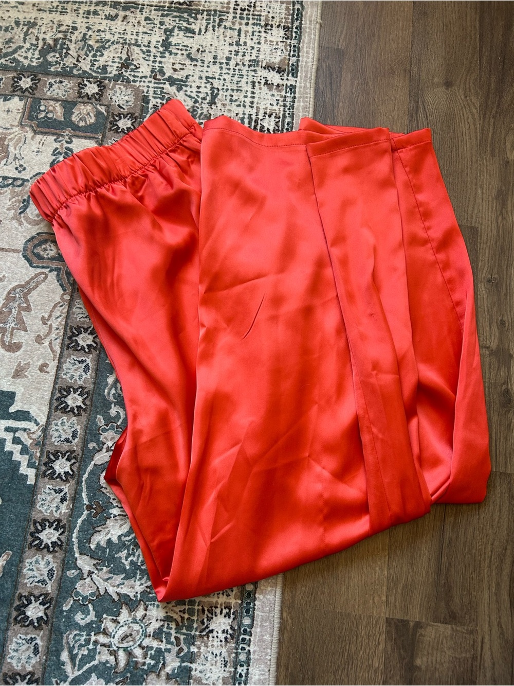 Target Black History Month Orange Satin Pants NWOT